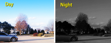 View in No-Light Situations with Automatic Night Vision