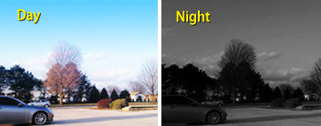 View in No-Light Situations with Automatic Night Vision