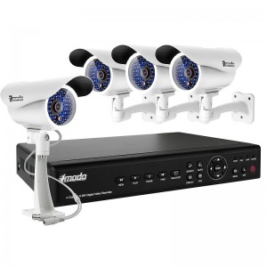 4CH H.264 Full D1 DVR with 500GB HDD & 4 Sony CCD 420TVL 35 IR LEDs Outdoor Security Cameras 