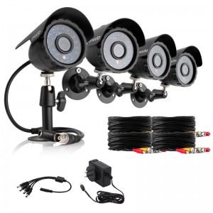 600TVL High Resolution Outdoor Day Night Surveillance Camera Kit