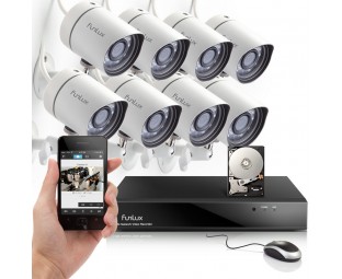 Funlux 8 CH sPoE NVR Security System with 1TB Hard Drive